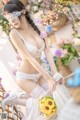 香草喵露露写真 Cosplay 白色玫瑰 P16 No.65f06a